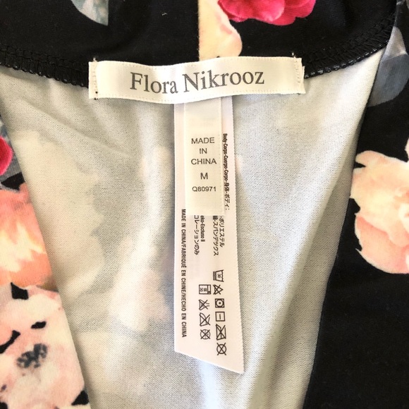 Flora Nikrooz Floral Robe Black Lace Fiona Butter - Picture 4 of 9